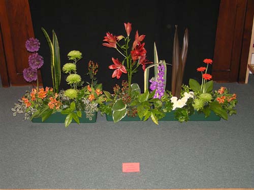 One of the flower displays at the Flower Festival.
